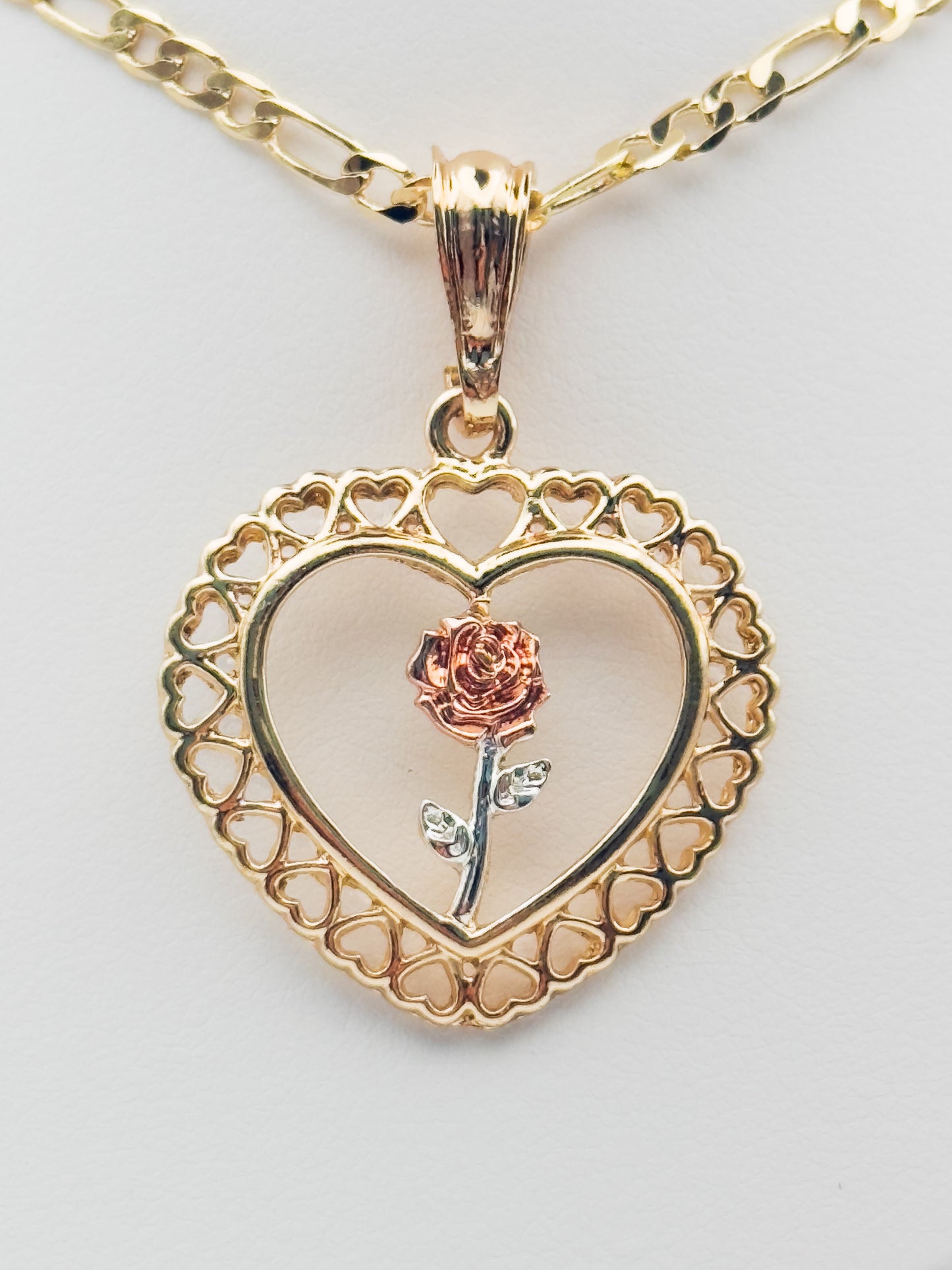 Rose Heart Pendant