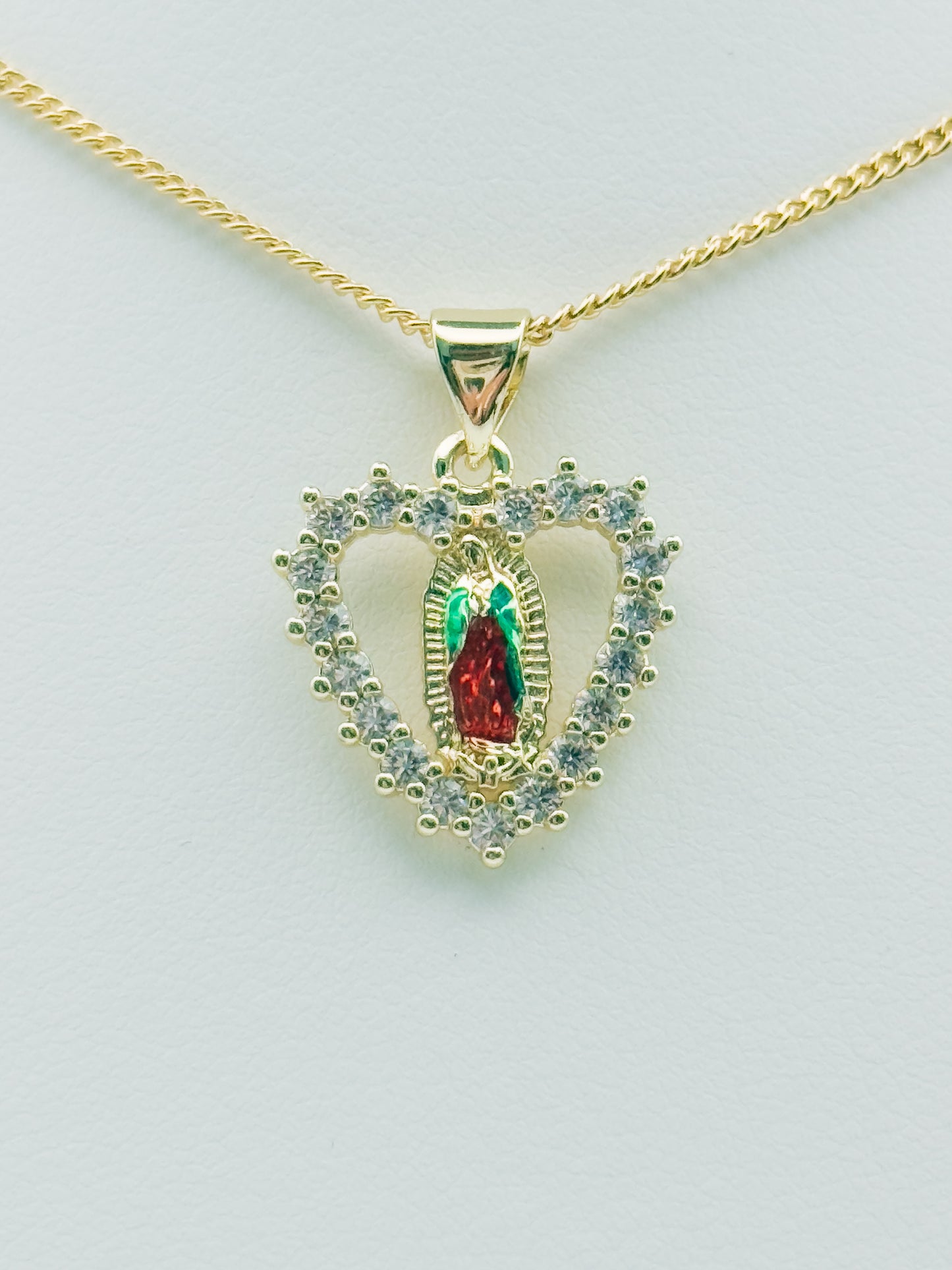 Sacred Heart Guadalupe Necklace