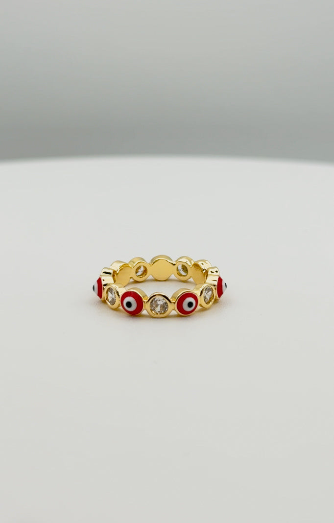 Evil Eye Eternity Ring