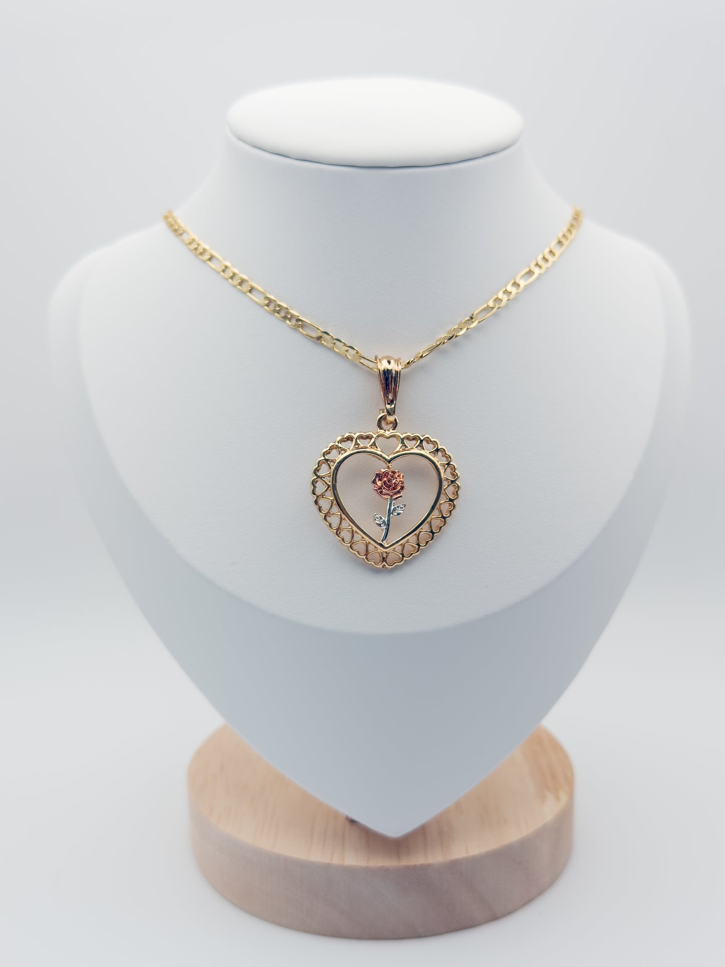Rose Heart Pendant