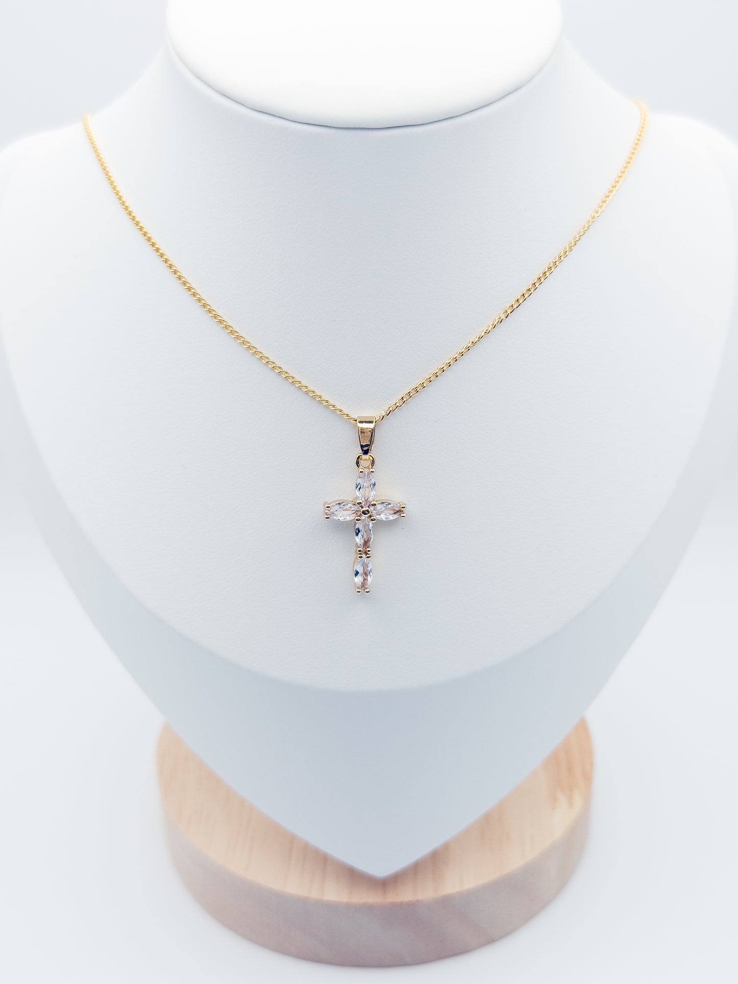 CZ Cross Necklace