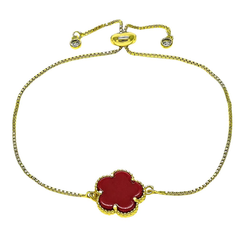 Adjustable Clover Bolo Bracelet