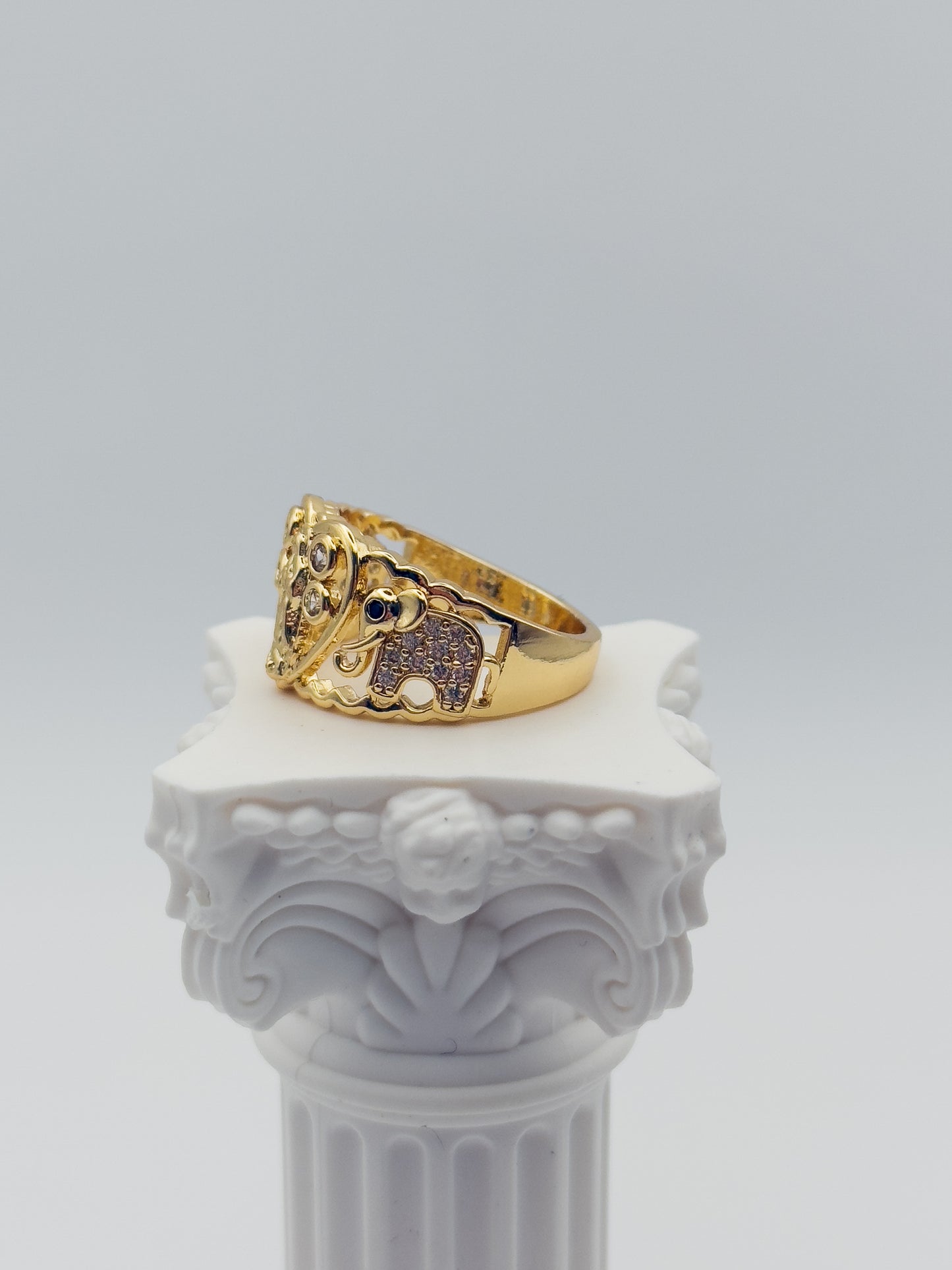 CZ Elephant Guadalupe Ring