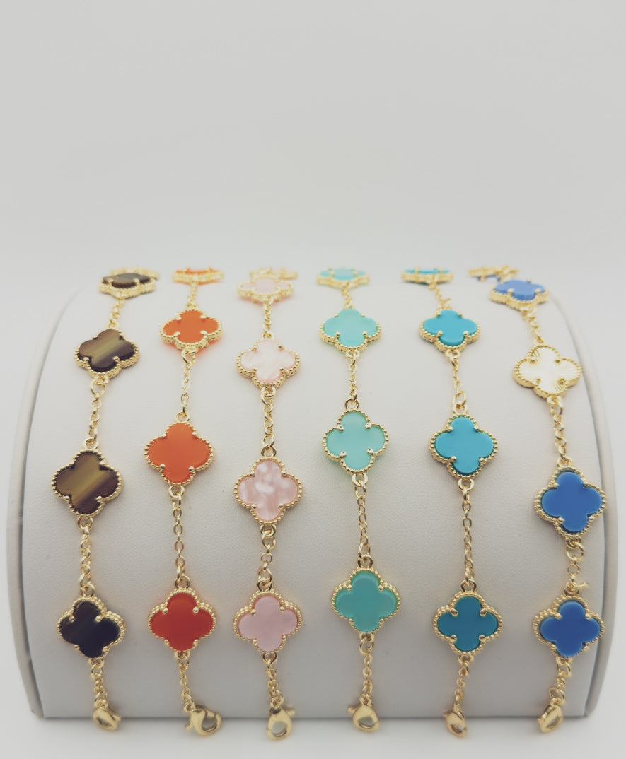 Four-leaf Charm Bracelet