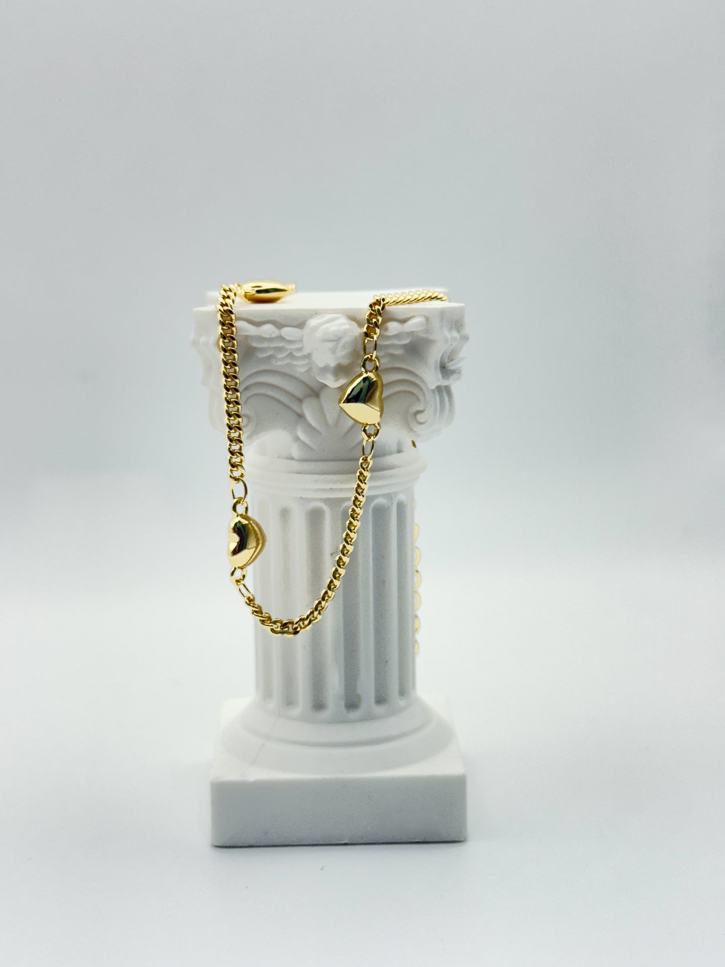 Heart & Miami Cuban Bracelet
