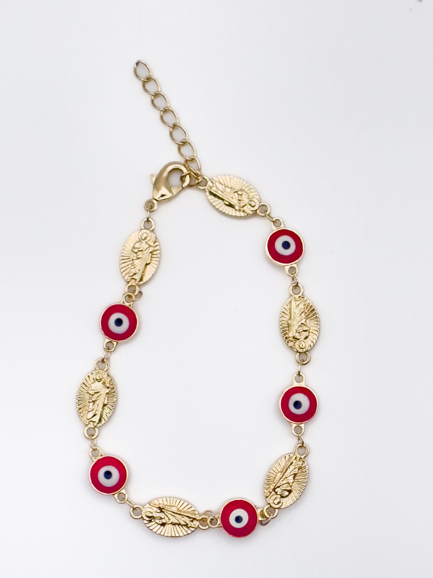 San Judas & Evil Eye Bracelet