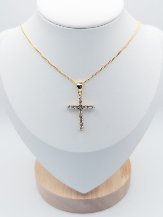 CZ Cross Necklace