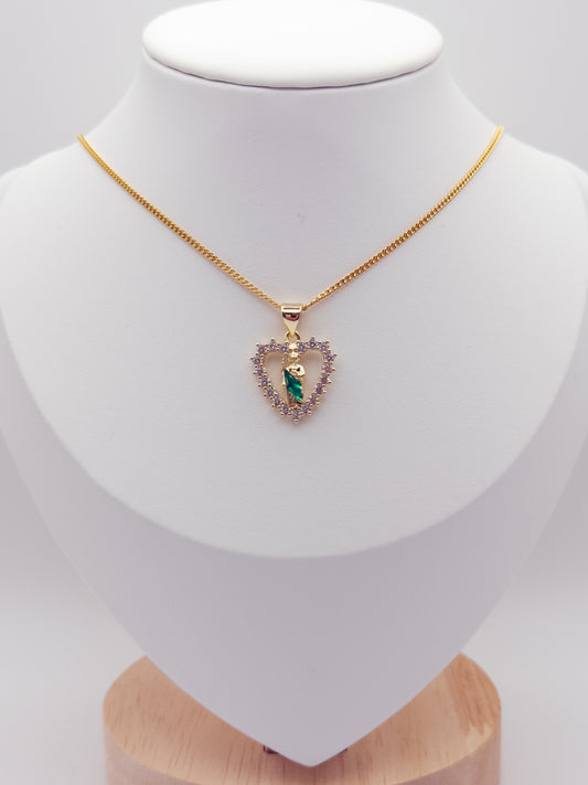 Sacred Heart San Judas Necklace