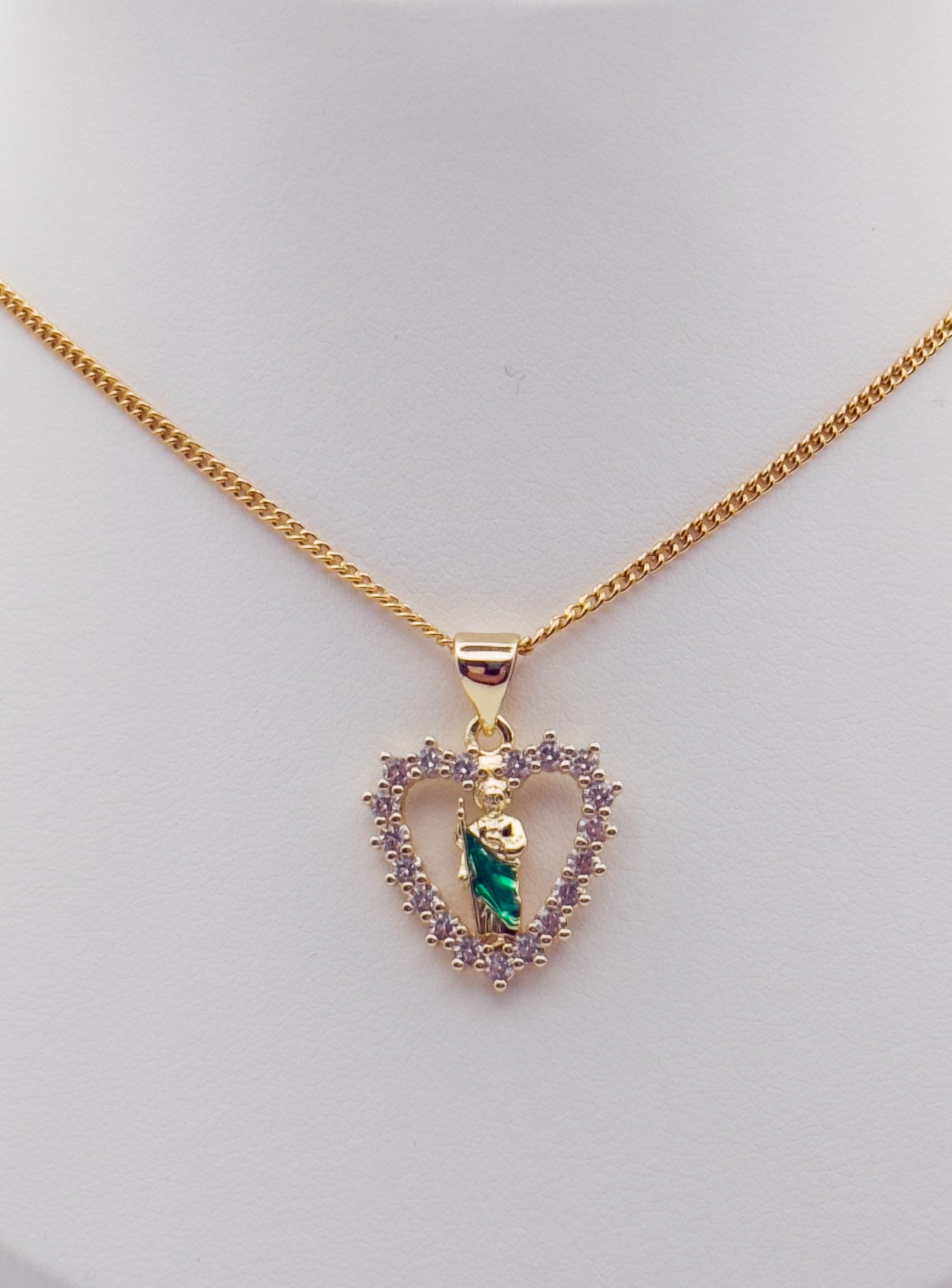 Sacred Heart San Judas Necklace