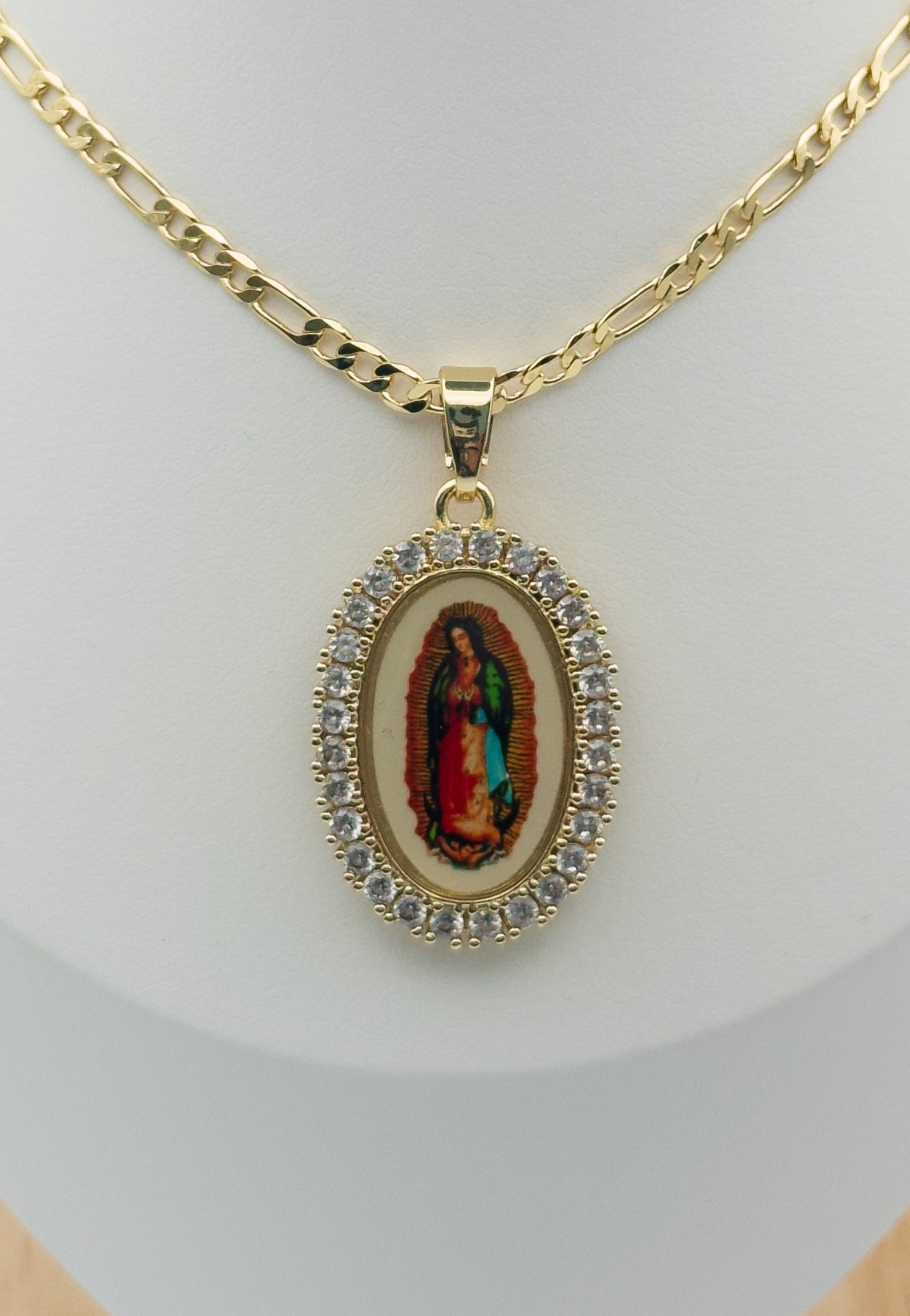 Guadalupe Enamel Picture Pendant