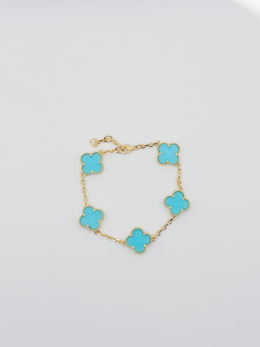 Four Leaf Charm Bracelet
