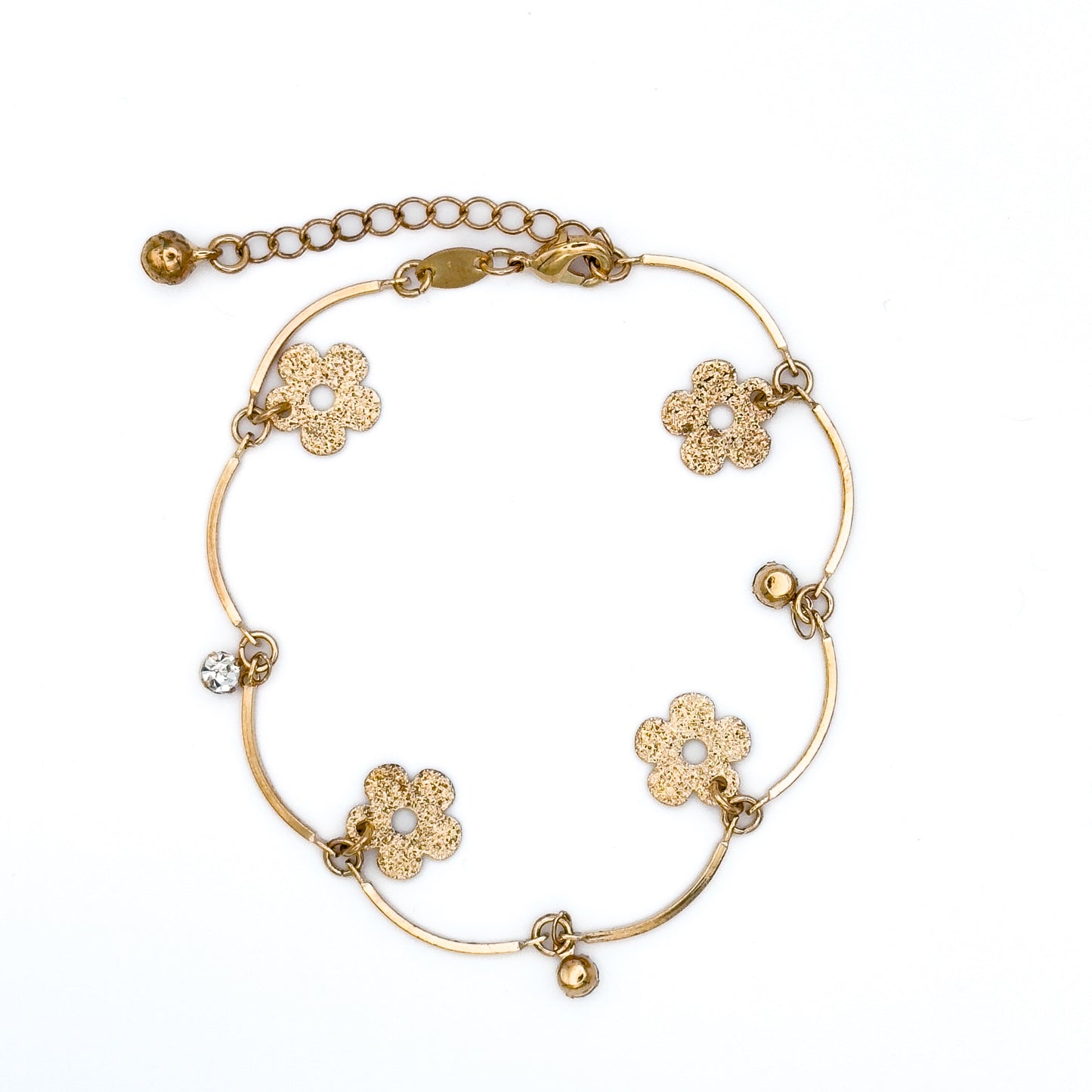 Flower Charm  Bracelet