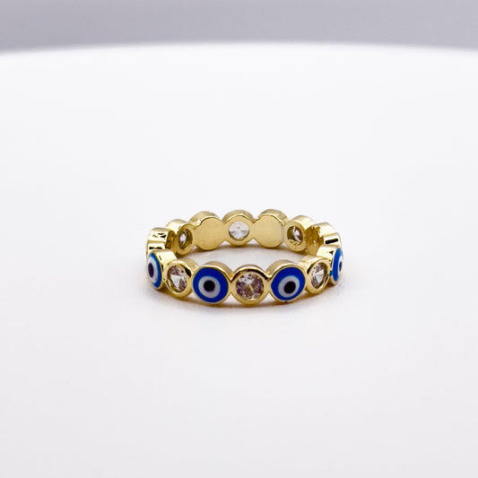 Evil Eye Eternity Ring